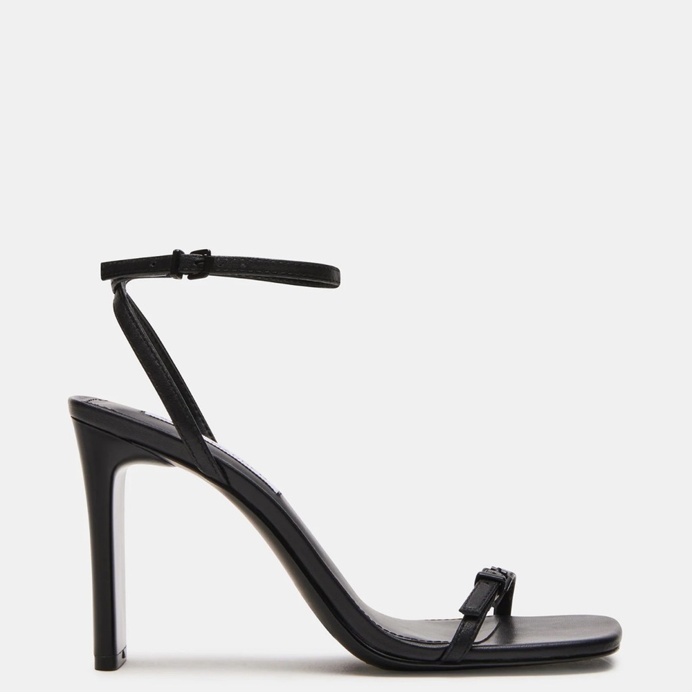 Steve Madden Black Ankle-Strap Stiletto Sandal size 7.5
